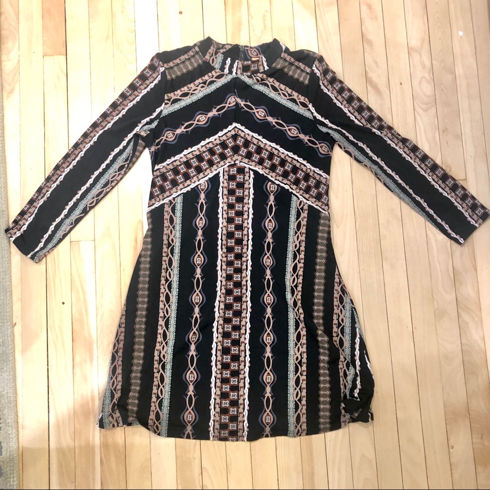 Fred People mock neck mini dress